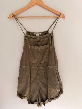 Billabong Olive Green Spaghetti Strap Romper